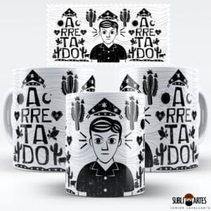 Arte para Sublimação em Caneca Eu Amo Meu Nordeste 002