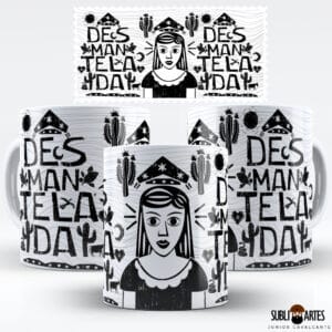 Arte para Sublimação em Caneca Eu Amo Meu Nordeste 003