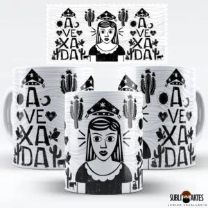 Arte para Sublimação em Caneca Eu Amo Meu Nordeste 005