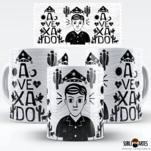 Arte para Sublimação em Caneca Eu Amo Meu Nordeste 006