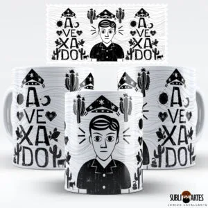 Arte para Sublimação em Caneca Eu Amo Meu Nordeste 006