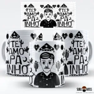 Arte para Sublimação em Caneca Eu Amo Meu Nordeste 008 Painho