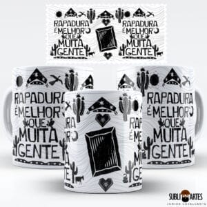 Arte para Sublimação em Caneca Eu Amo Meu Nordeste 017 Rapadura