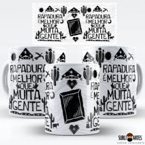 Arte para Sublimação em Caneca Eu Amo Meu Nordeste 017 Rapadura