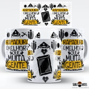 Arte para Sublimação em Caneca Eu Amo Meu Nordeste 018 Rapadura
