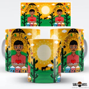 Arte para Sublimação em Caneca Tema Nordeste 014 Painho