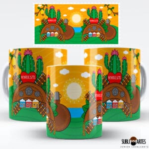 Arte para Sublimação em Caneca Tema Nordeste 052 Amo o Sertão