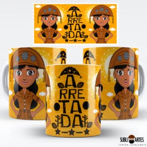 Arte para Sublimação em Caneca Tema Nordeste 058 Mulher Arretada