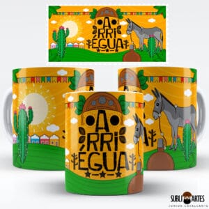 Arte para Sublimação em Caneca Tema Nordeste 064 Arriégua