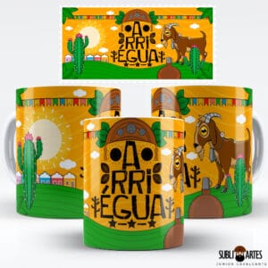 Arte para Sublimação em Caneca Tema Nordeste 065 Arriégua