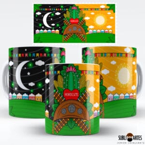 Arte para Sublimação em Caneca Tema Nordeste 068 Amo o Nordeste