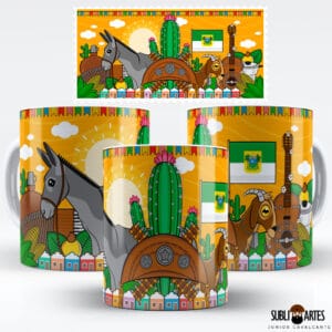 Arte para Sublimação em Caneca Tema Nordeste 078 Rio Grande do Norte