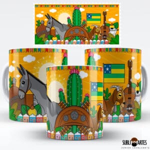 Arte para Sublimação em Caneca Tema Nordeste 079 Sergipe