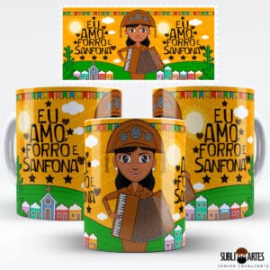 Arte para Sublimação em Caneca Tema Nordeste 102