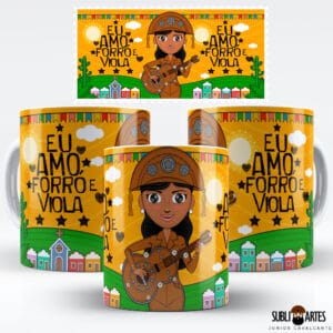 Arte para Sublimação em Caneca Tema Nordeste 103