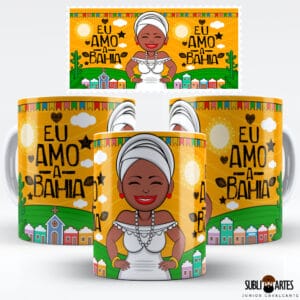 Arte para Sublimação em Caneca Tema Nordeste 100