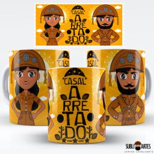 Arte para Sublimação em Caneca Tema Nordeste