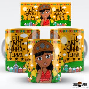 Arte para Sublimação em Caneca Tema Nordeste 105