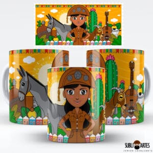 Arte para Sublimação em Caneca Tema Nordeste