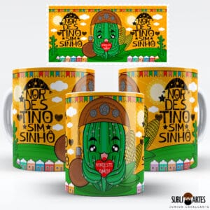 Arte para Sublimação em Caneca Tema Nordeste 097