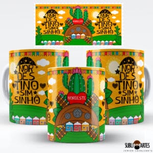 Arte para Sublimação em Caneca Tema Nordeste 098