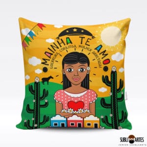 Arte para Sublimação em Almofada Tema Nordeste