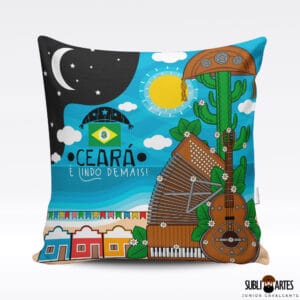 Arte para Sublimação em Almofada Tema Nordeste 033 Ceará