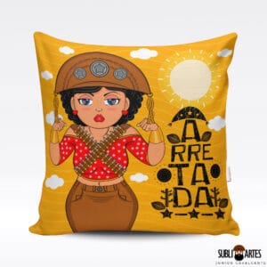 Arte para Sublimação em Almofada Tema Nordeste 057 Mulher Arretada
