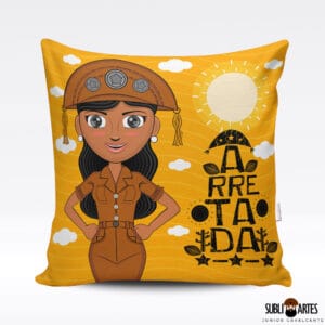 Arte para Sublimação em Almofada Tema Nordeste 058 Mulher Arretada