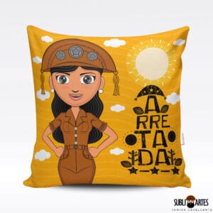 Arte para Sublimação em Almofada Tema Nordeste 059 Mulher Arretada