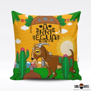 Arte para Sublimação em Almofada Tema Nordeste 065 Arriégua