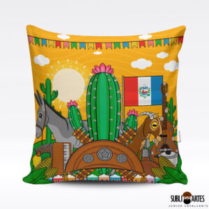 Arte para Sublimação em Almofada Tema Nordeste 071 Alagoas