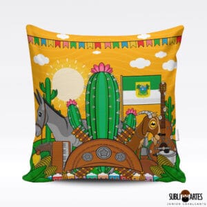 Arte para Sublimação em Almofada Tema Nordeste 078 Rio Grande do Norte