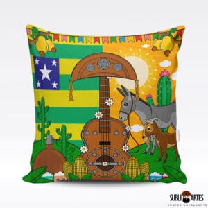 Arte para Sublimação em Almofada Tema Nordeste 090 Bandeira Sergipe