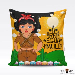 Arte para Sublimação em Almofada Tema Nordeste 112 Gordinha Arriégua