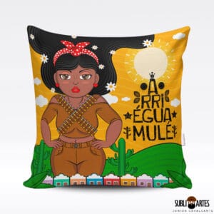 Arte para Sublimação em Almofada Tema Nordeste 113 Gordinha Arriégua