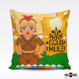 Arte para Sublimação em Almofada Tema Nordeste 114 Gordinha Arriégua