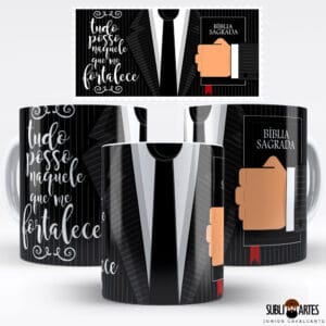 Arte para Sublimação em Caneca Tema Evangélico 001 Pastor Evangélico