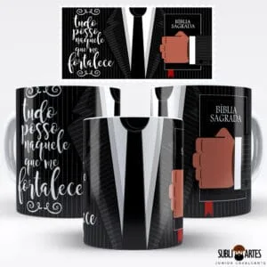 Arte para Sublimação em Caneca Tema Evangélico 002 Pastor Evangélico