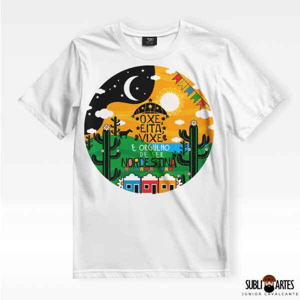Arte para Sublimação em Camisetas Tema Nordeste 025 Oxe Eita Vixe
