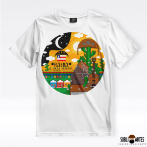 Arte para Sublimação em Camisetas Tema Nordeste 036 Bahia
