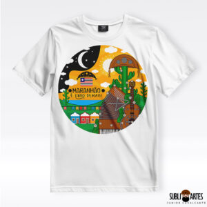 Arte para Sublimação em Camisetas Tema Nordeste 038 Maranhão