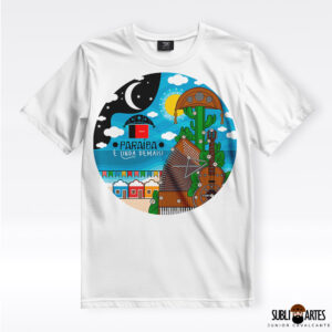 Arte para Sublimação em Camisetas Tema Nordeste 041 Paraíba