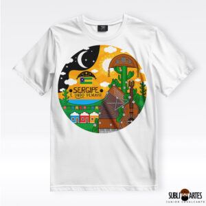Arte para Sublimação em Camisetas Tema Nordeste 046 Sergipe