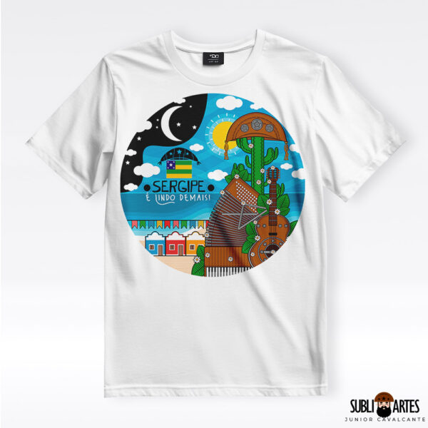 Arte para Sublimação em Camisetas Tema Nordeste 047 Sergipe