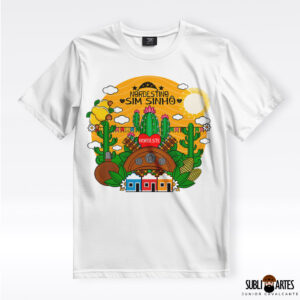 Arte para Sublimação em Camisetas Tema Nordeste 059 Nordestino Sim Sinhô