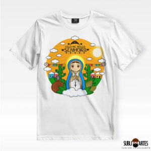 Arte para Sublimação em Camisetas Tema Nordeste 062 Valei-Me Nossa Senhora