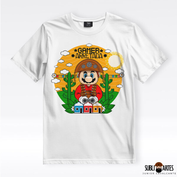 Arte para Sublimação em Camisetas Tema Nordeste 064 Gamer Arretada