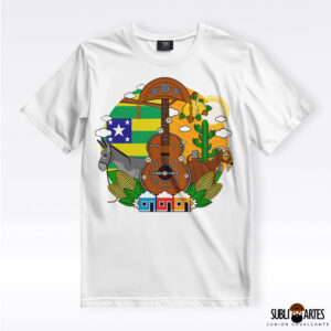 Arte para Sublimação em Camisetas Tema Nordeste 068 Meu Sergipe