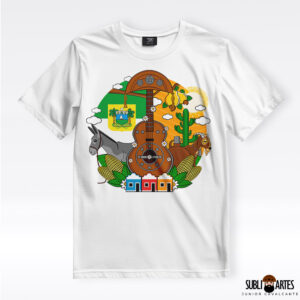 Arte para Sublimação em Camisetas Tema Nordeste 069 Meu Rio Grande do Norte